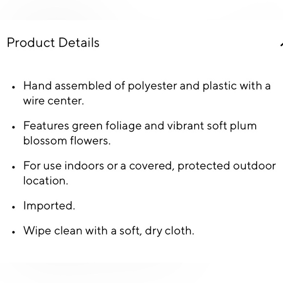 Pottery Barn Faux Plum Blossom Wreath - White - Picture 5 of 10